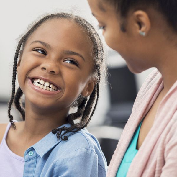 Little girl smiling