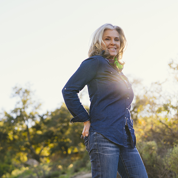Woman smiling