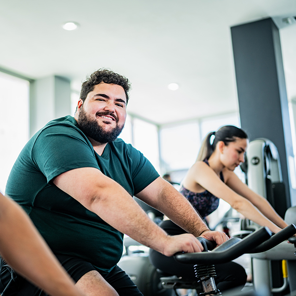 men and women doing gym